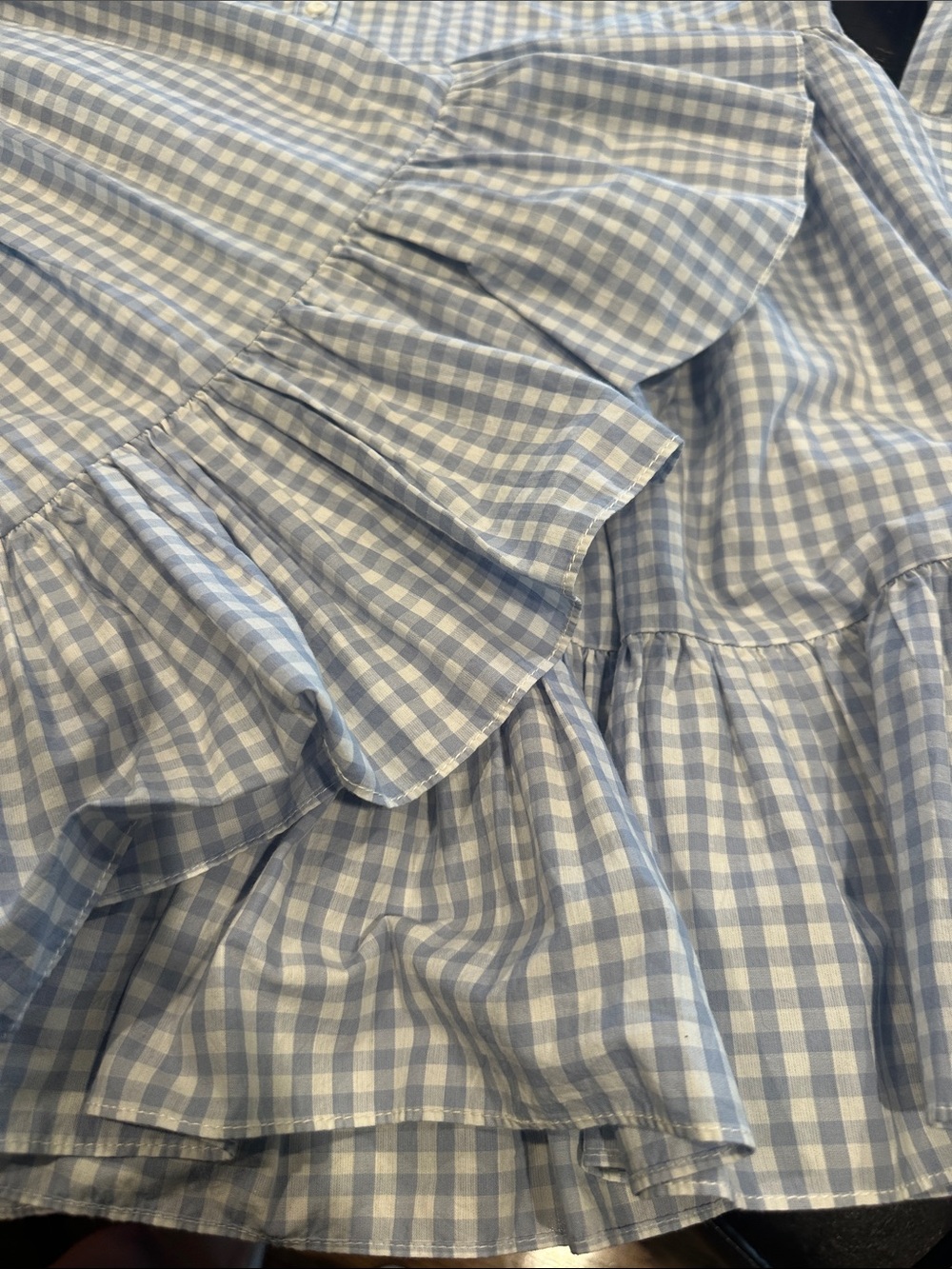byTiMO Light Blue & White Gingham Button-Up Western Dress - Picture 11 of 16